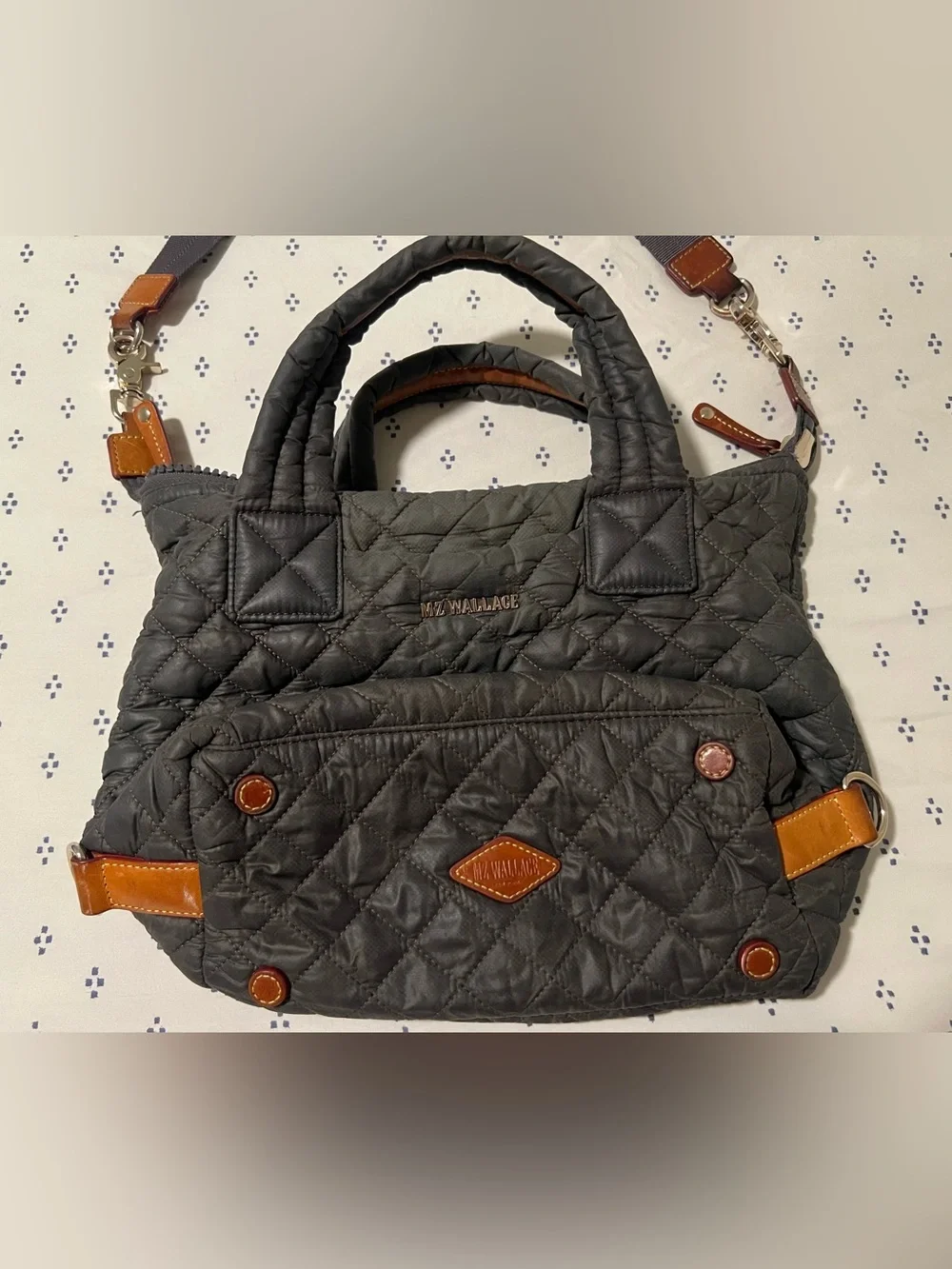 MZ Wallace Small Sutton - “Magnet” Quilted Bag with Removable Strap